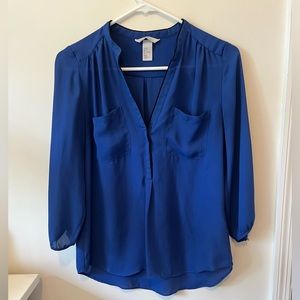 H&M Royal Blue Blouse
